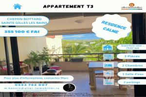 Photo de l'annonce nº 327006857. Appartement à vendre sur Saint-Gilles-les-Bains