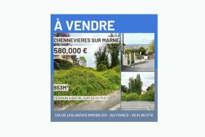 Picture of listing #329412160. Land for sale in Chennevières-sur-Marne